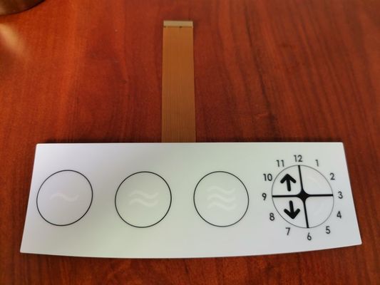 एलईडी 1.0 मिमी पिच 3 कुंजी के साथ लांग ज़िफ एफपीसी झिल्ली स्विच कीपैड
